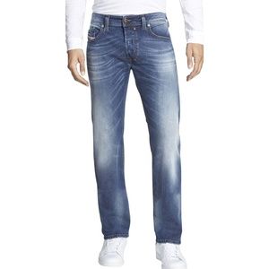 Diesel Safado Mens Straight Jeans 33x27 Wash 0840F